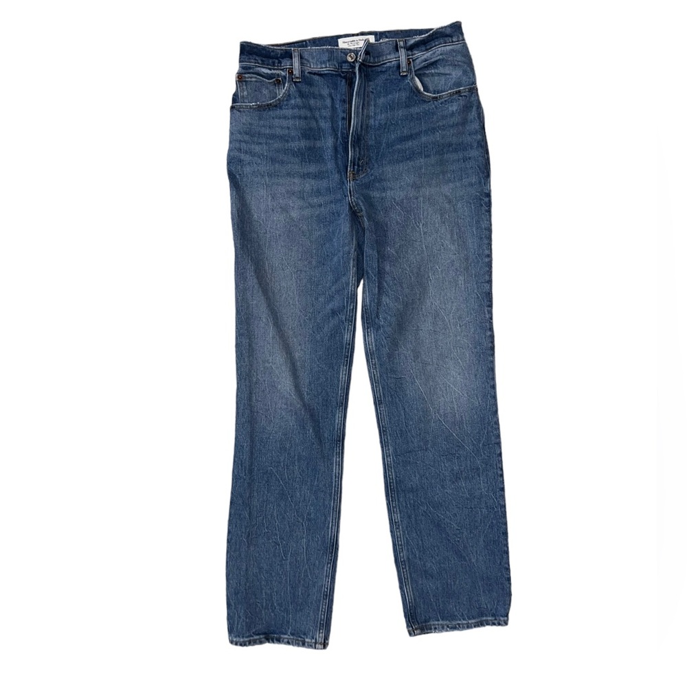 Abercrombie & Fitch Women's High Rise Jeans - Blue